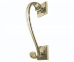 Solid brass, Large Sloane Scroll Style Door Knocker (JV3PB)